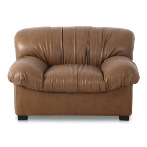 Moe's Halston Lounge Chair Tan Leather