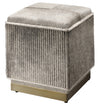 Easton Hide Ottoman, Grey
