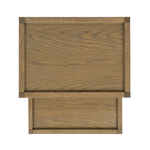 Devin Solid Wood Nesting Accent Tables in Latte Brown