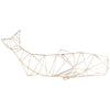 Humpback Wall Art in Gold