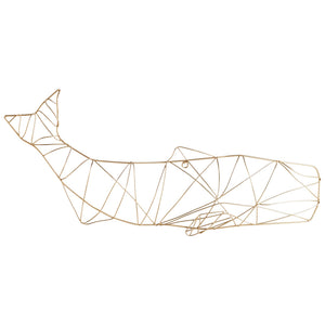 Humpback Wall Art in Gold