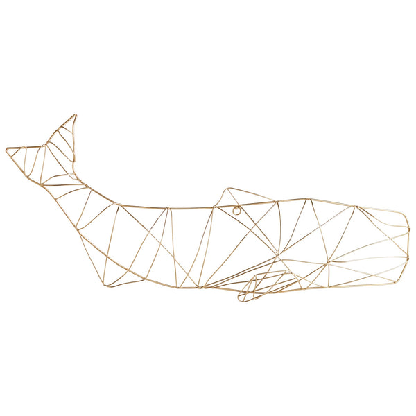 Humpback Wall Art in Gold