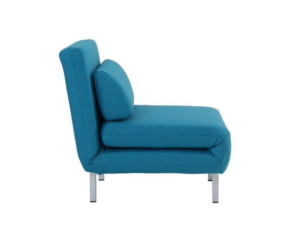 Jaidan Chair Bed in Teal Fabric