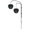 Aluvia Mini 2-Light Wall Lamp in Anthracite with Black Wall Hanger