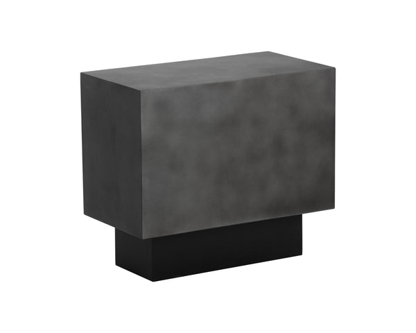 BLAKELY SIDE TABLE - GUNMETAL