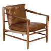 Luther Chair, Cuba Brown Leather W/Canvas