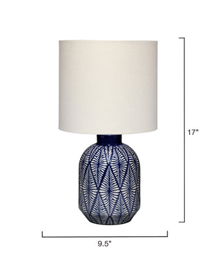 Highland Ceramic Table Lamp with Linen Shade