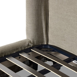 Meryl Slipcover King Bed - Broadway Stone
