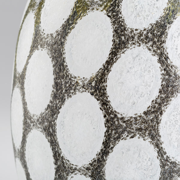 Large Brunson Vase in Brown and White
