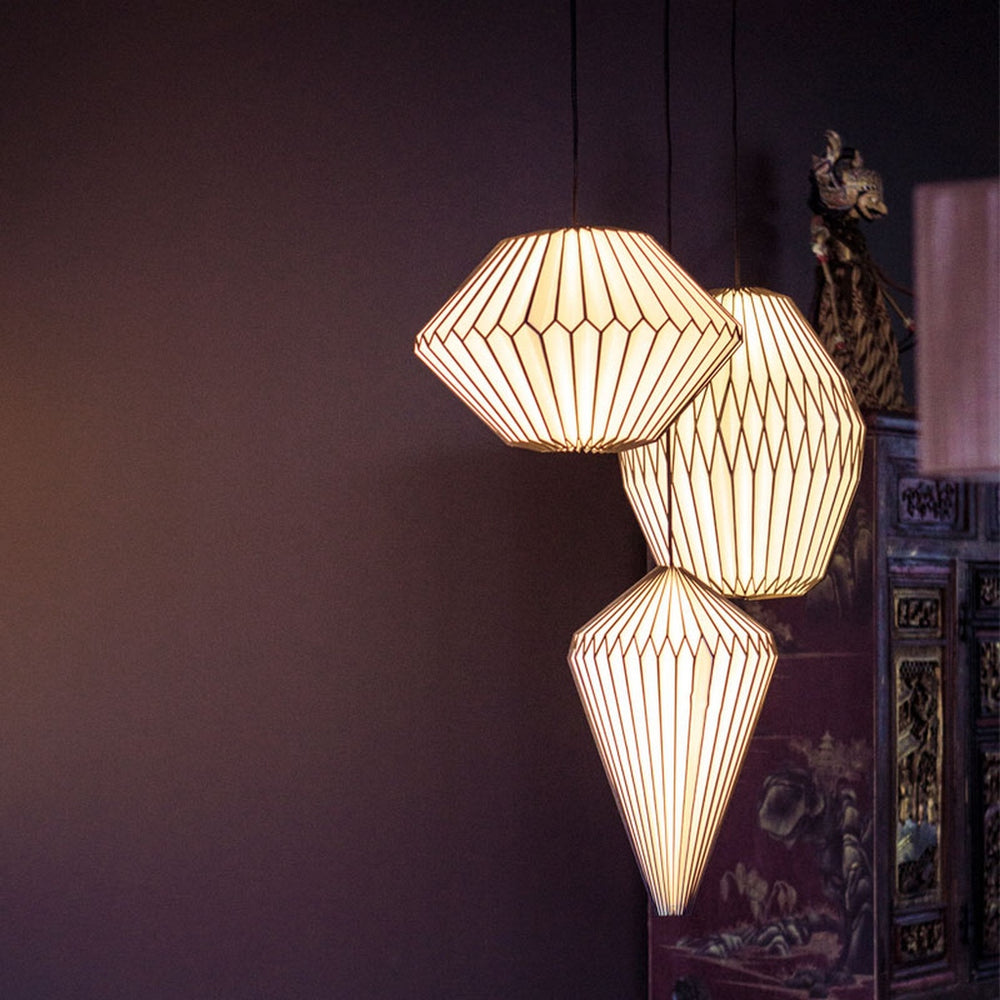 Origami Paper Lamp, 20"H