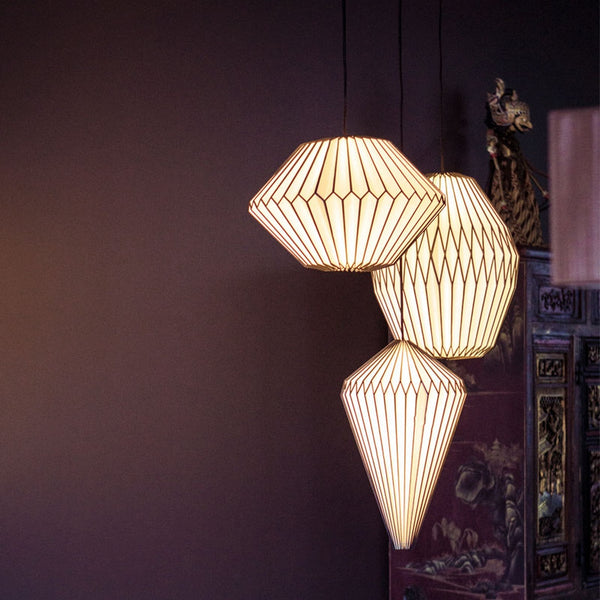 Origami Paper Lamp, 20"H