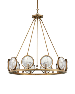 MarjieScope Chandelier In Antique Brass