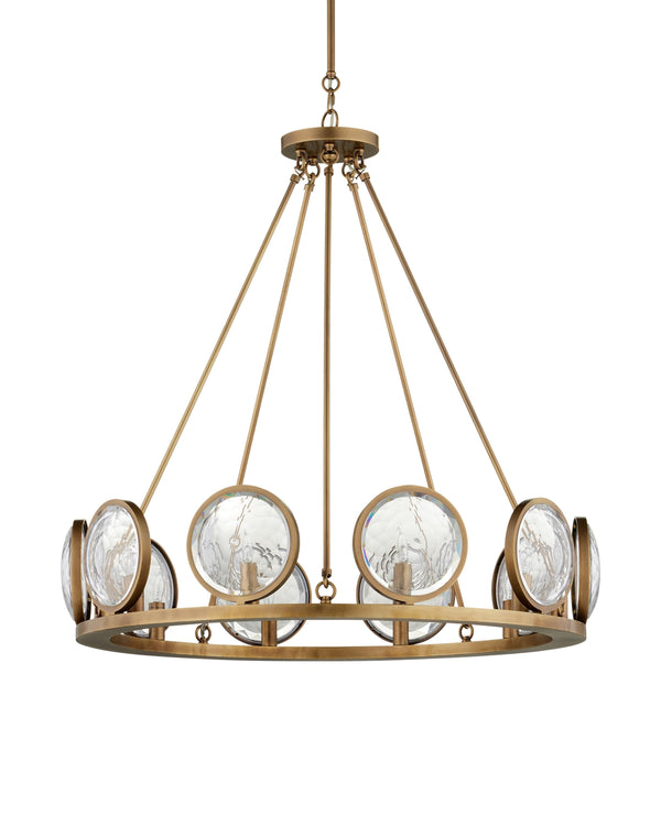 MarjieScope Chandelier In Antique Brass