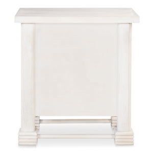Moe's Clement Nightstand Whitewashed Mango Wood