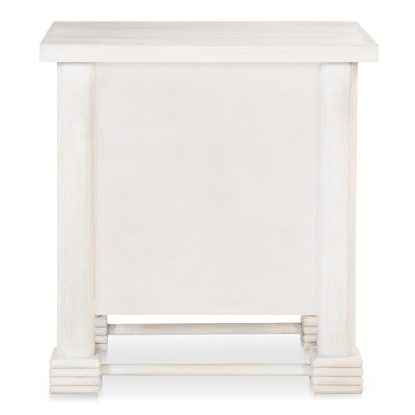 Moe's Clement Nightstand Whitewashed Mango Wood