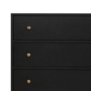 Belmont 8 Drawer Metal Dresser In Black