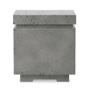 Posen Outdoor Square Propane Enclosure In Pewter Concrete