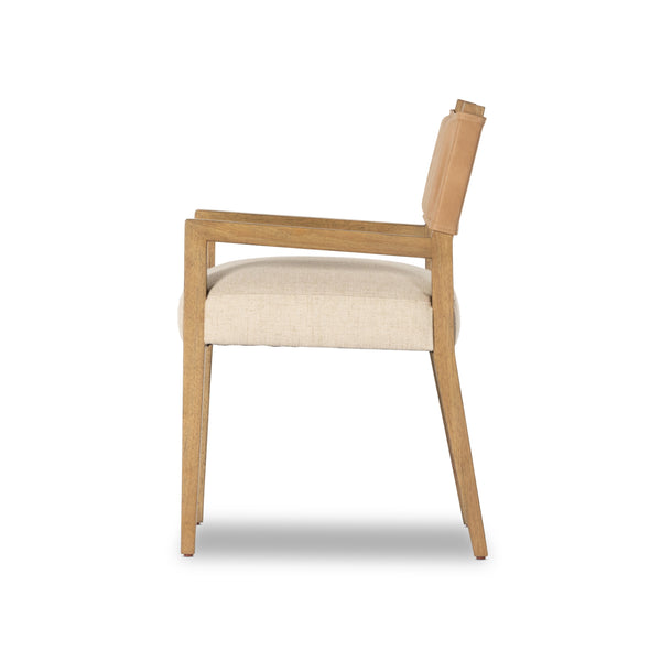Ferris Dining Armchair In Winchester Beige