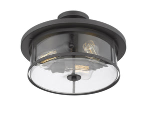 Savannah 3 Light Semi Flush Mount in Bronze Finish
