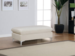 Lucy Ottoman In Cream Velvet