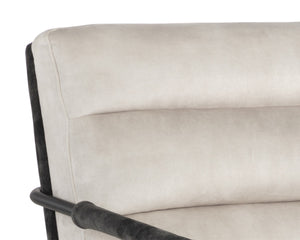 TRISTEN LOUNGE CHAIR - NONO CREAM / NONO DARK GREEN