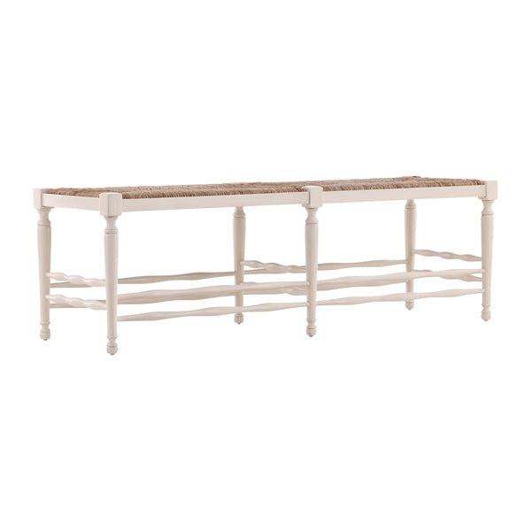 Cream Reed Bench