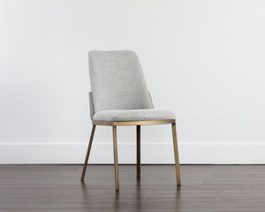 MARIE DINING CHAIR - BELFAST HEATHER GREY / BRAVO METAL