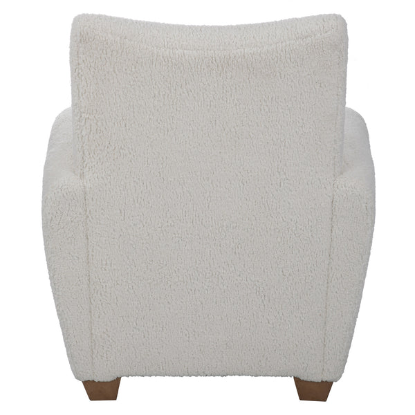 Teddy White Shearling Accent Chair