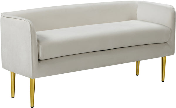 Tim Bench In Cream Velvet