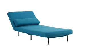 Jaidan Chair Bed in Teal Fabric