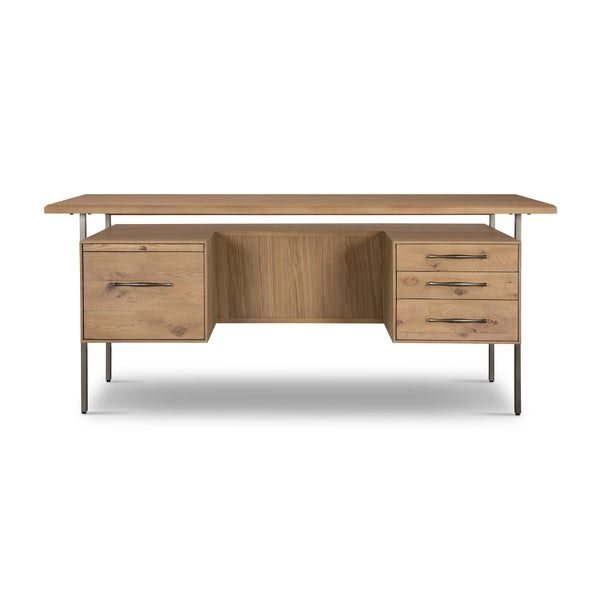 Lauren Desk In Natural Oak Solid