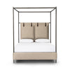 Leigh Canopy Queen Bed - Palm Ecru