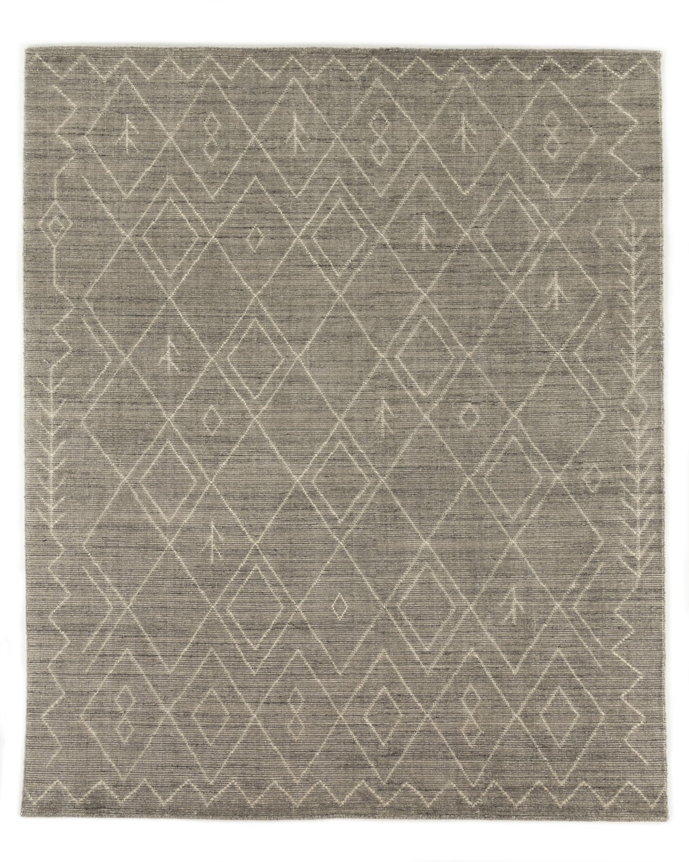 Nador Moroccan Hand In Knotted Rug In Gr In 10X14