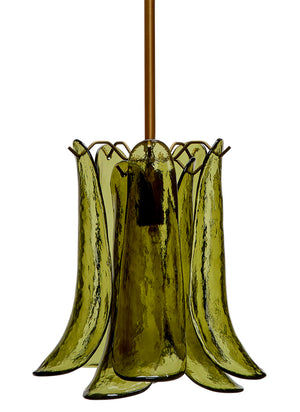 Cala 1-Light Blown Glass Pendant, Green