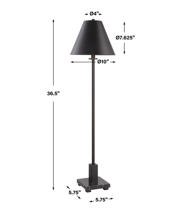 Pilot Black Buffet Lamp
