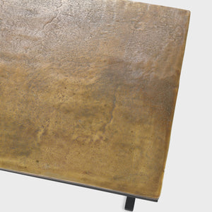Wagner Cast Aluminum Rectangle Coffee Table - Dark Antique