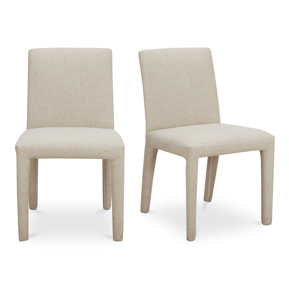 Moe's Monte Dining Chair Beige - Set of Two