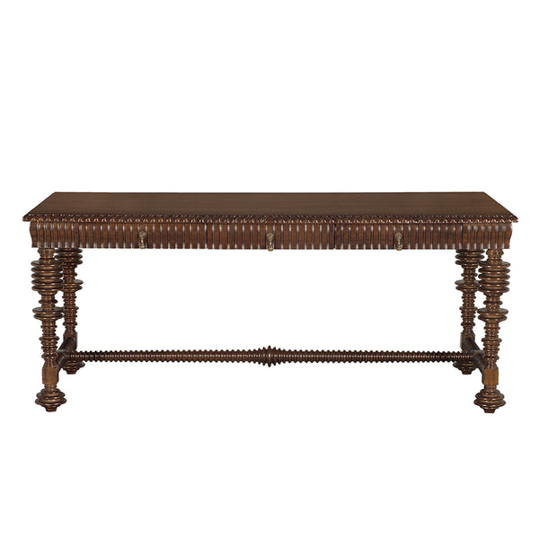Portuguese Desk, Hand Rubbed Brown