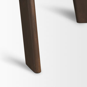 Welborn 84" Dark Brown Wood Rectangular Dining Table