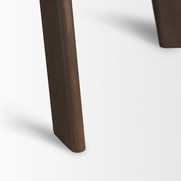 Welborn 84" Dark Brown Wood Rectangular Dining Table