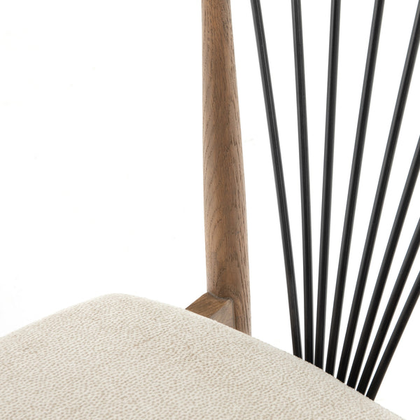 Solene Dining Chair In Darren Ecru