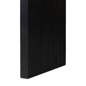 Matthes Large Console Table - Aged Black Pine