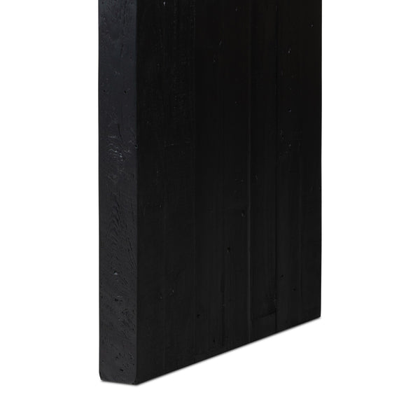 Matthes Large Console Table - Aged Black Pine