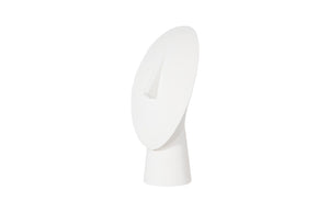 Cycladic Head, Sculpture, Oval, White Stone