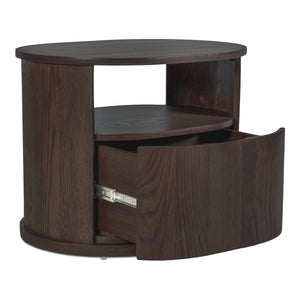 Moe's Tommy Nightstand Dark Brown Oak Veneer