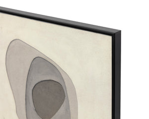 ZEN GARDEN (SET OF 3) - 30" X 30" - BLACK FLOATER FRAME