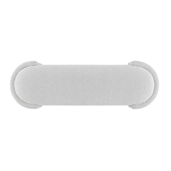 Felicia Fabric Bench, Boucle Beige