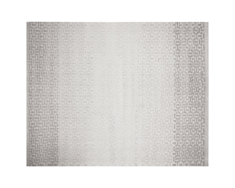INGRID HAND-KNOTTED RUG - GREY / IVORY - 8' X 10'