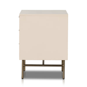 Luella Large Nightstand In Matte Alabaster