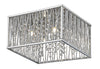 Terra 4 Light Flush Mount in Chrome Finish